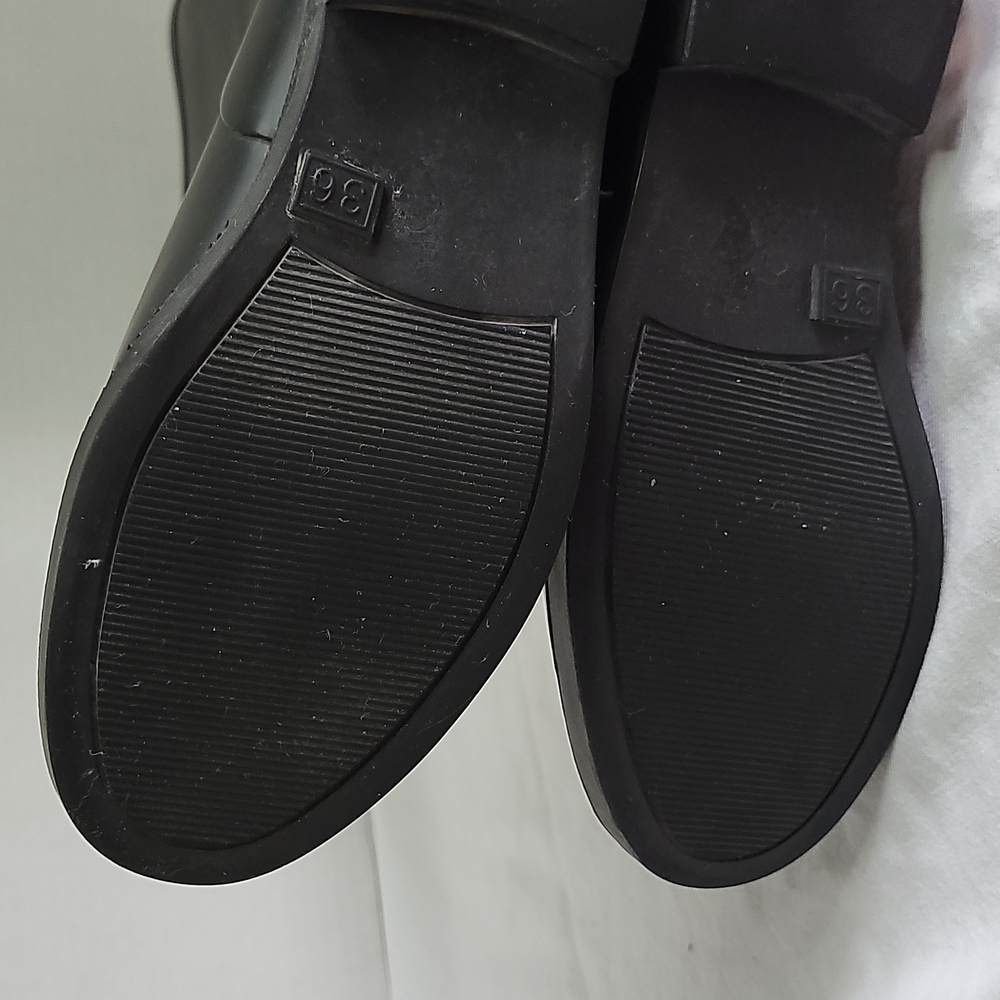 Pajar Moto Style Black Slip On Rain Boots Sz 5½ - Picture 14 of 15